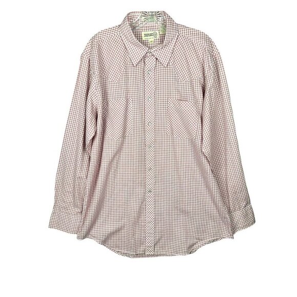 Sheplers Other - Sheplers Mens Western Pearl Snap Shirt Large Red Long Sleeve Cowboy Vintage READ